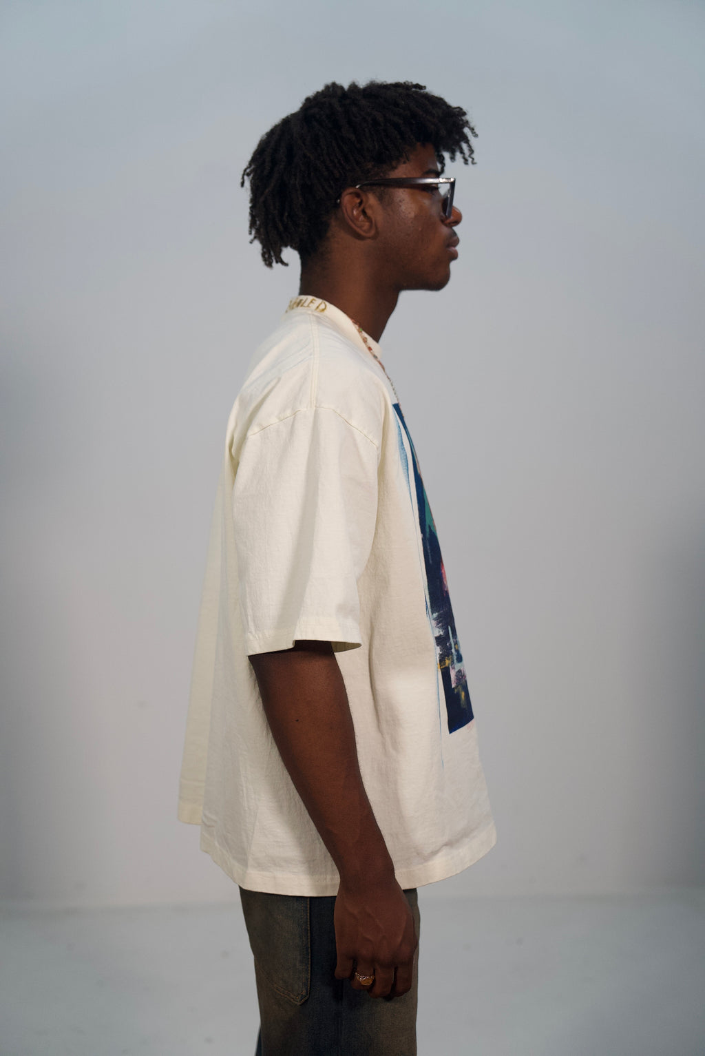 Hand-Painted ‘So Loved’ Boxy Cropped Tee by Little b • Unisex • 2XL