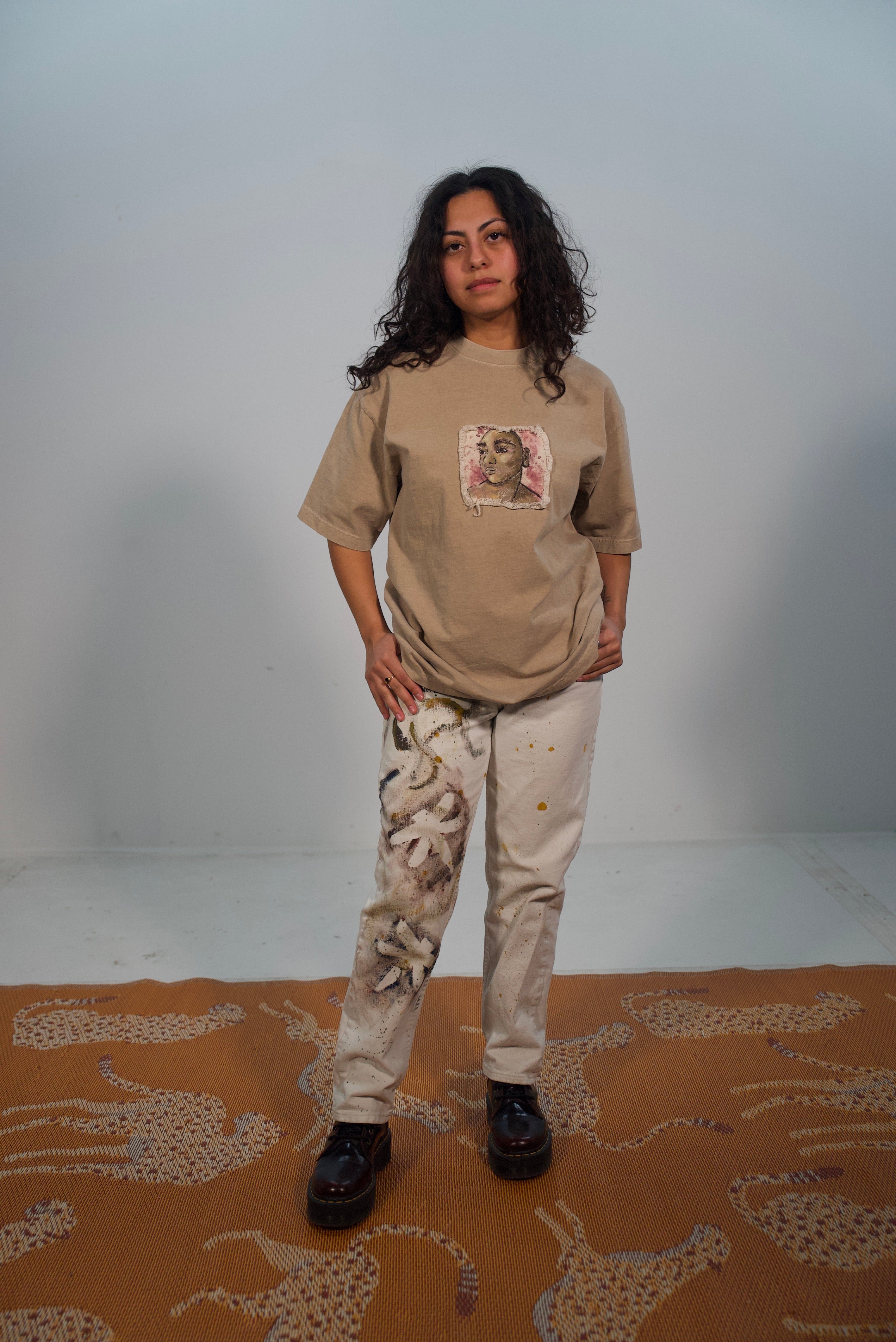 Hand-Painted and Stitched Design by The Kings Misfit Kid • Unisex • M