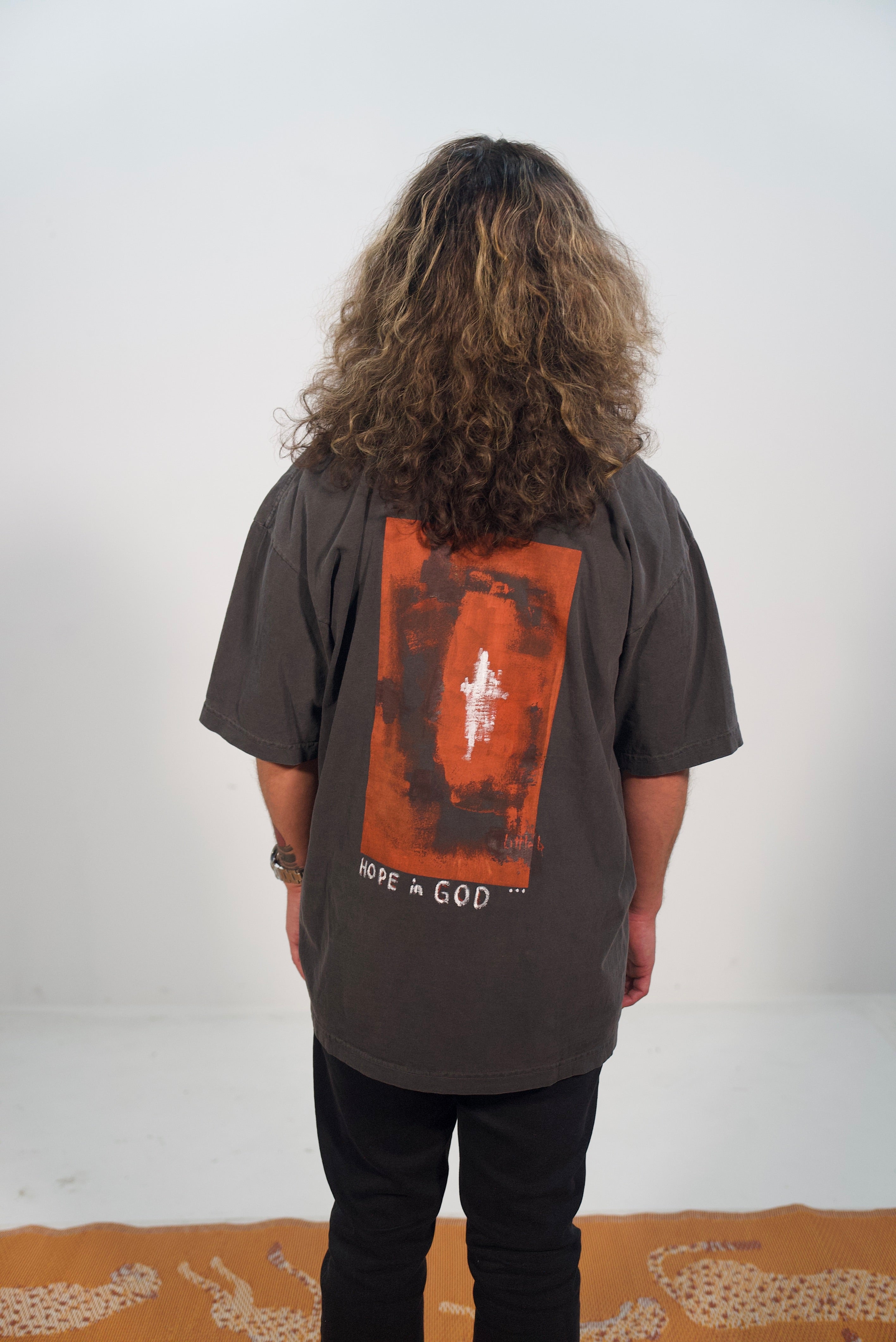 Hand-Painted and Printed ‘Hope in God’ Tee by Little b • Unisex • XL