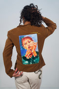 Hand-Painted & Stitched Jacket by M.M. • Women’s • M