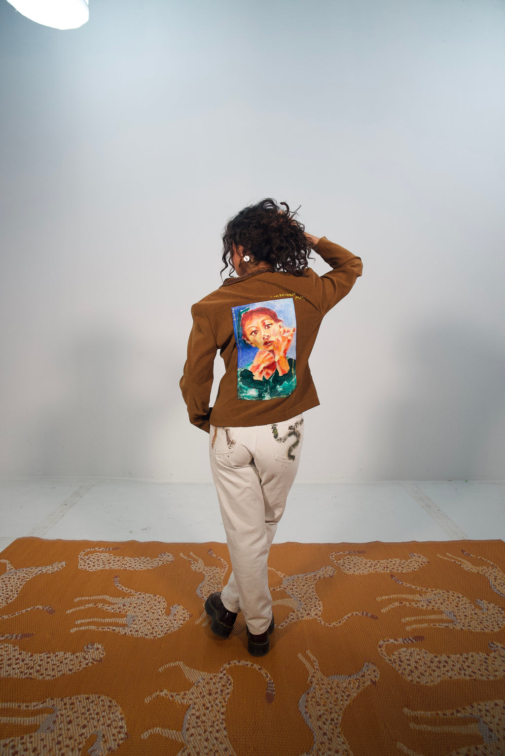 Hand-Painted & Stitched Jacket by M.M. • Women’s • M