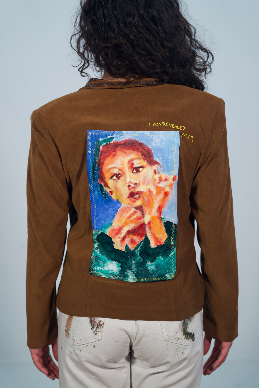 Hand-Painted & Stitched Jacket by M.M. • Women’s • M