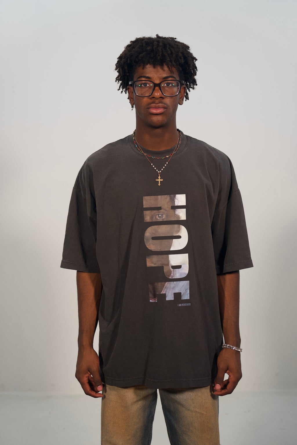 Hand-Painted ‘Hope Does Not Disappoint’ Tee by Little b • Unisex • 2XL