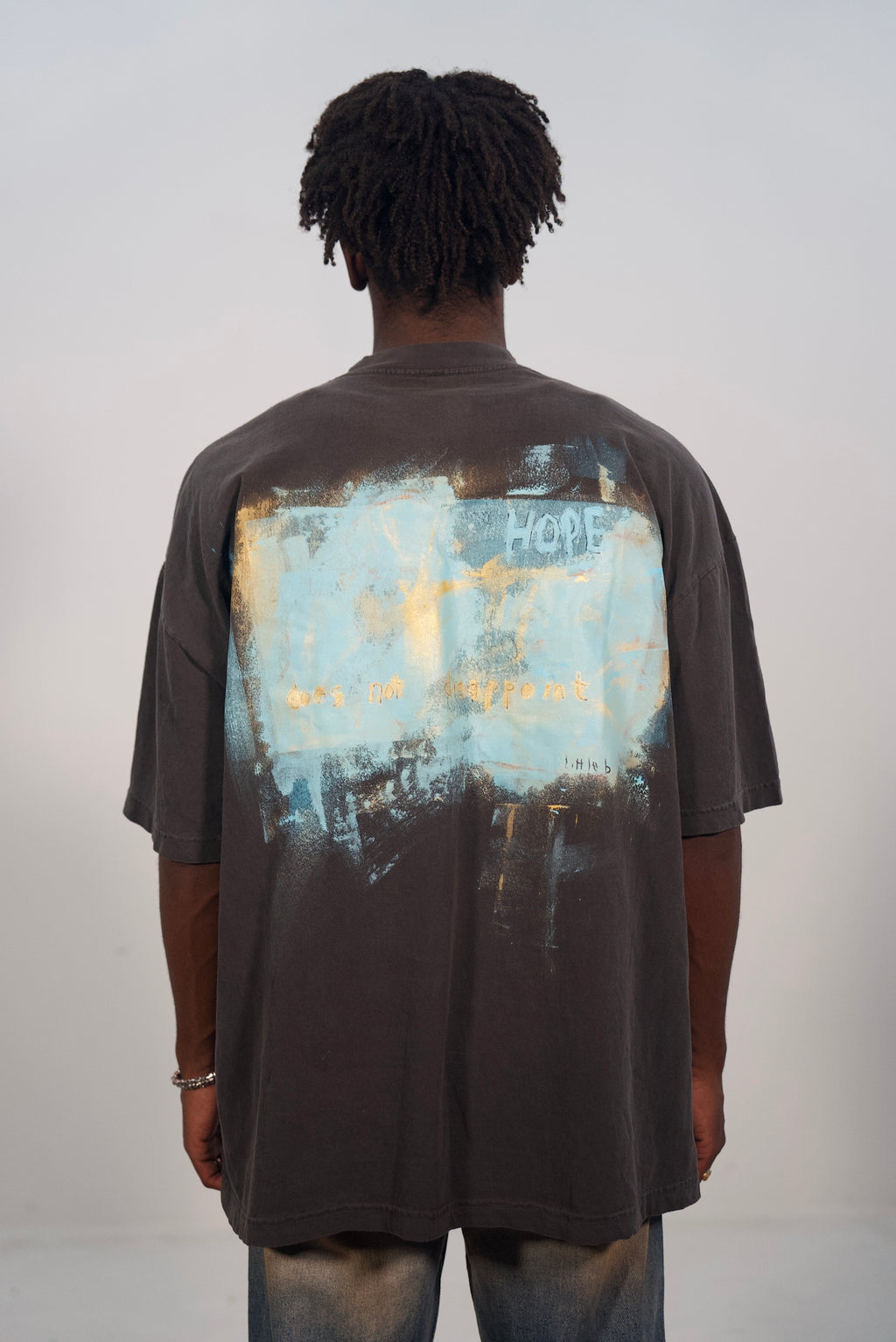 Hand-Painted ‘Hope Does Not Disappoint’ Tee by Little b • Unisex • 2XL