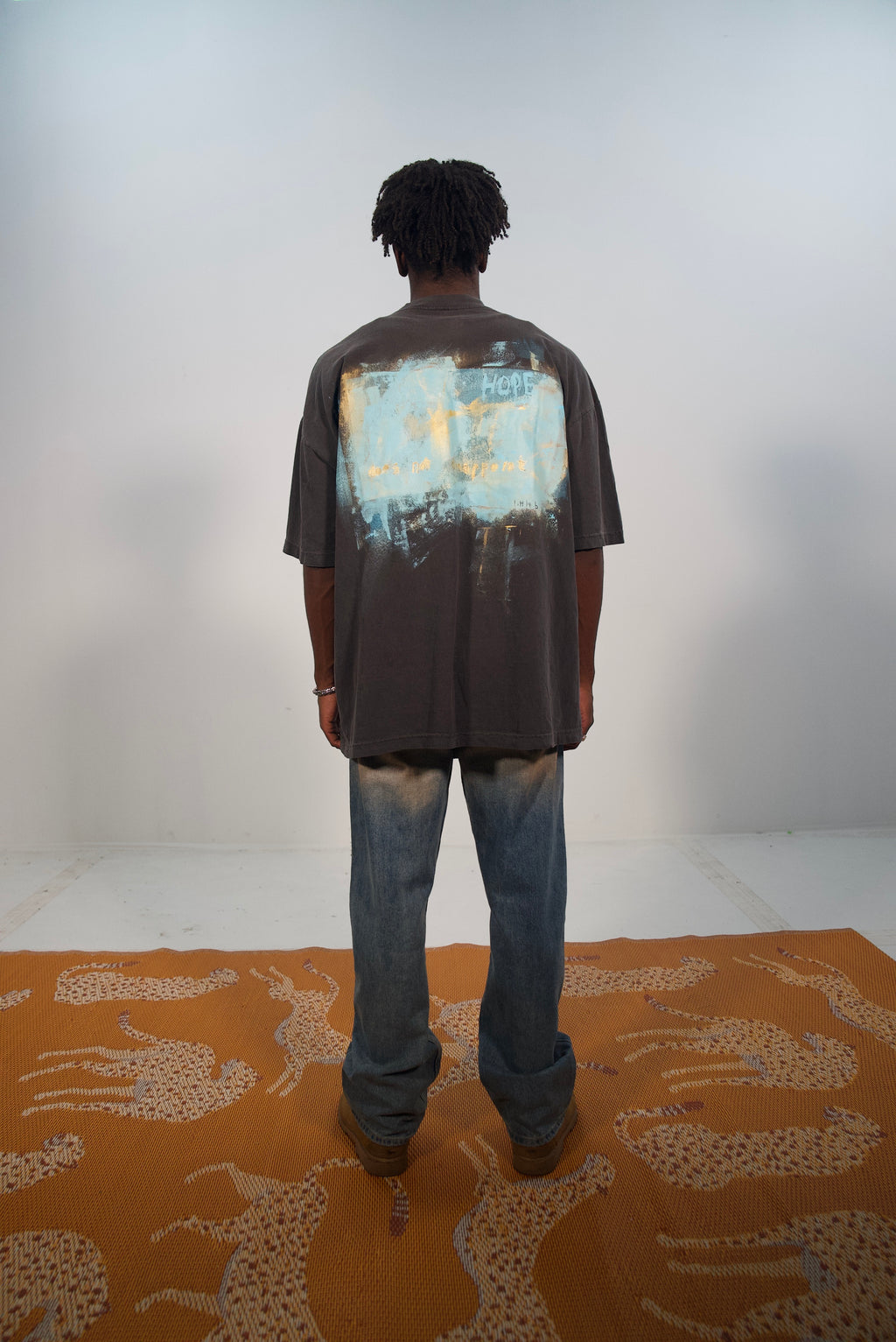 Hand-Painted ‘Hope Does Not Disappoint’ Tee by Little b • Unisex • 2XL