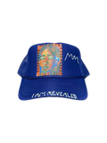 'Made In His Image' Hand-Painted & Embroidered Portrait on a Purple Strap-back Trucker by Makenna Morales • Unisex