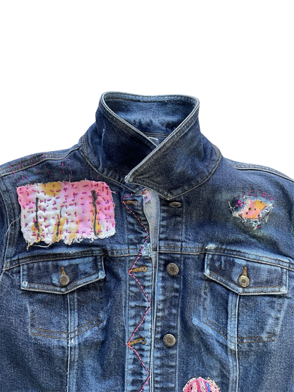 1/1 Bloom Denim Jacket by little b. (Size: WXXS)