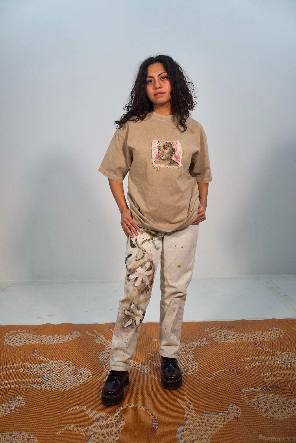 Hand-Painted and Stitched Design by The Kings Misfit Kid • Unisex • M