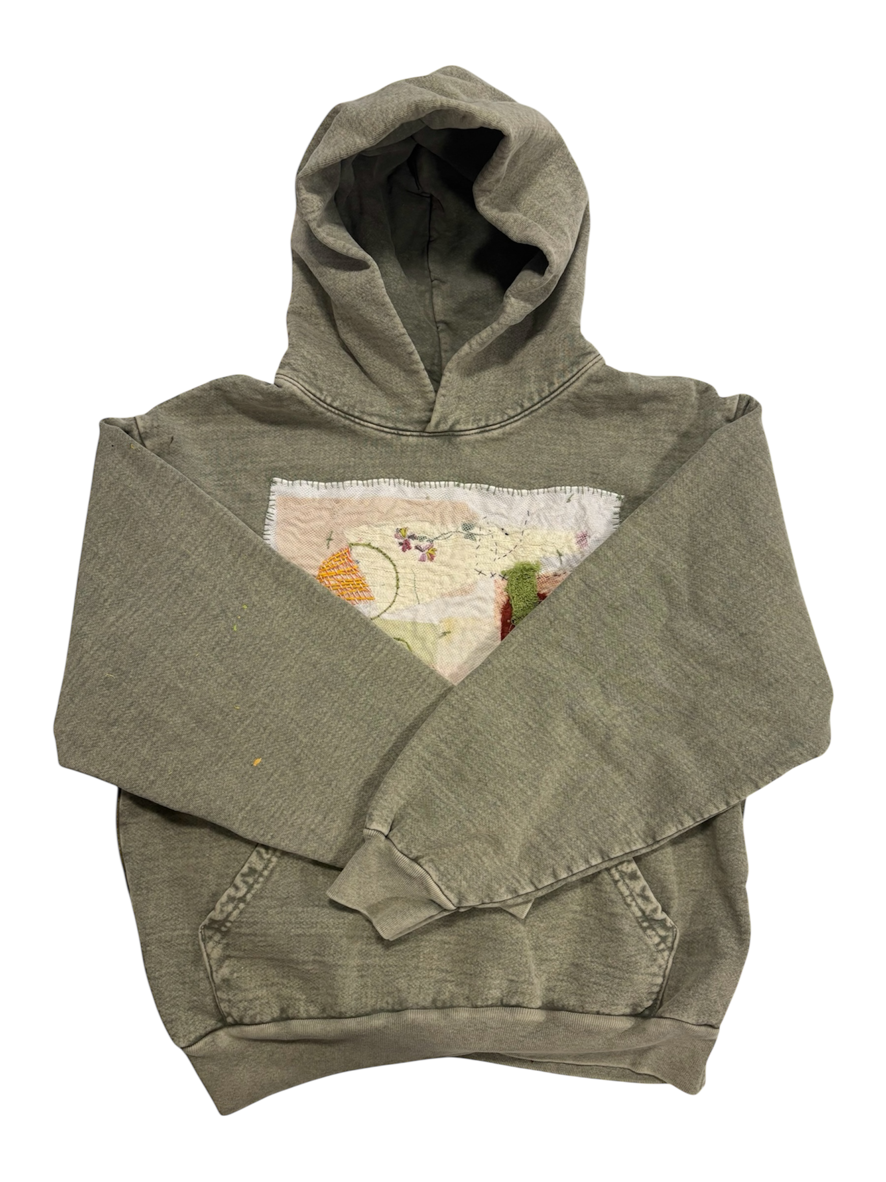 Hand-Stitched Design on Heavy-Weight Hoodie by Little b • Unisex • S