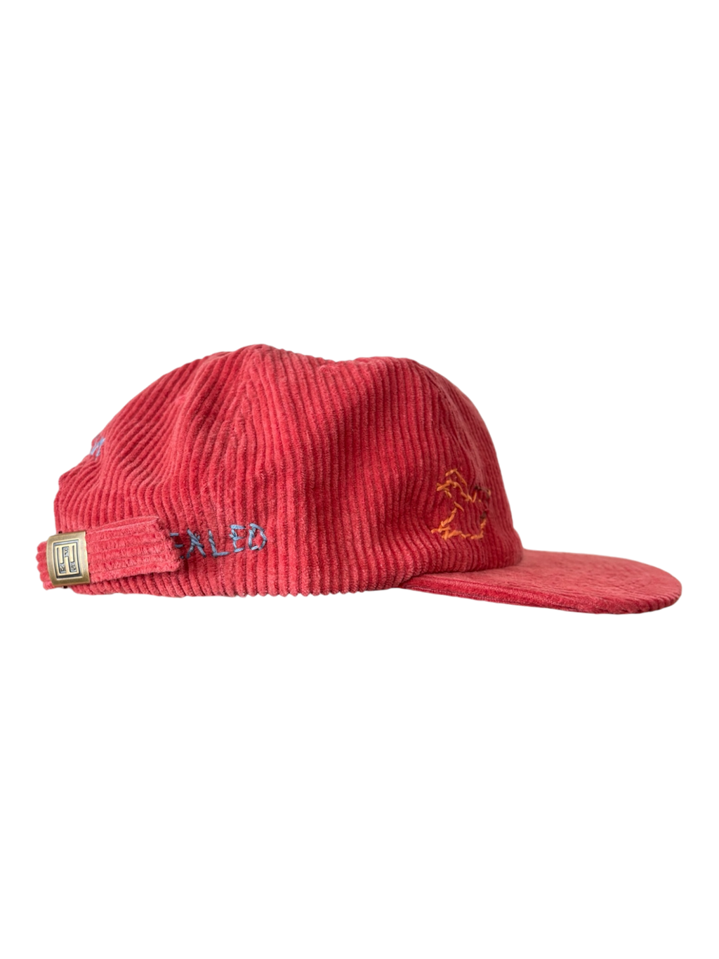 Hand-Stitched Hummingbird & Flower Design on Suede Strapback by JBM • Unisex (Copy 2)