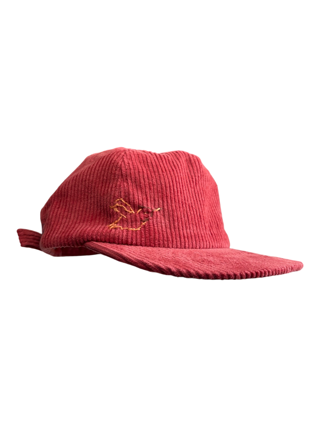 Hand-Stitched Hummingbird & Flower Design on Suede Strapback by JBM • Unisex (Copy 2)