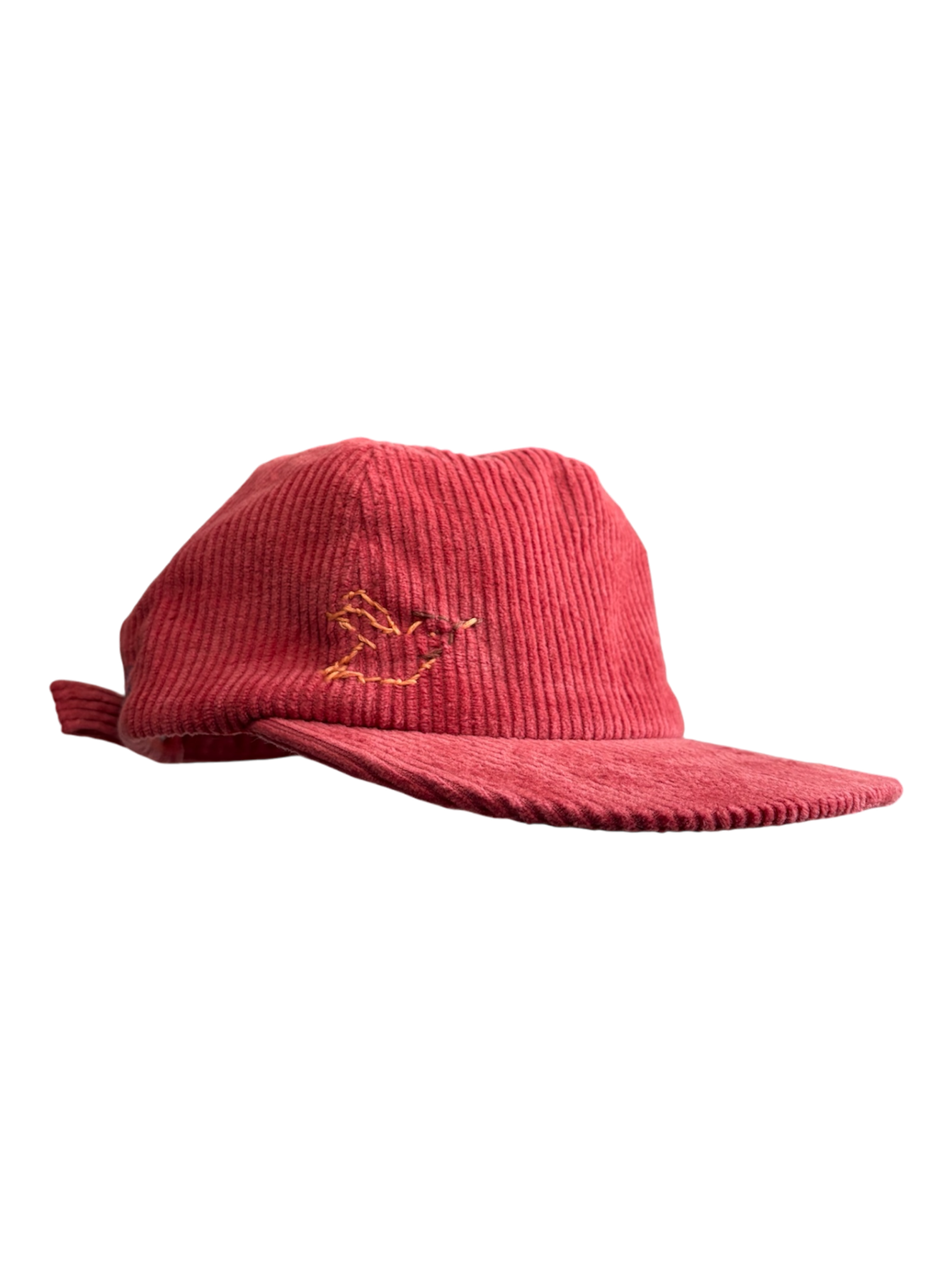 Hand-Stitched Hummingbird & Flower Design on Suede Strapback by JBM • Unisex (Copy 2)