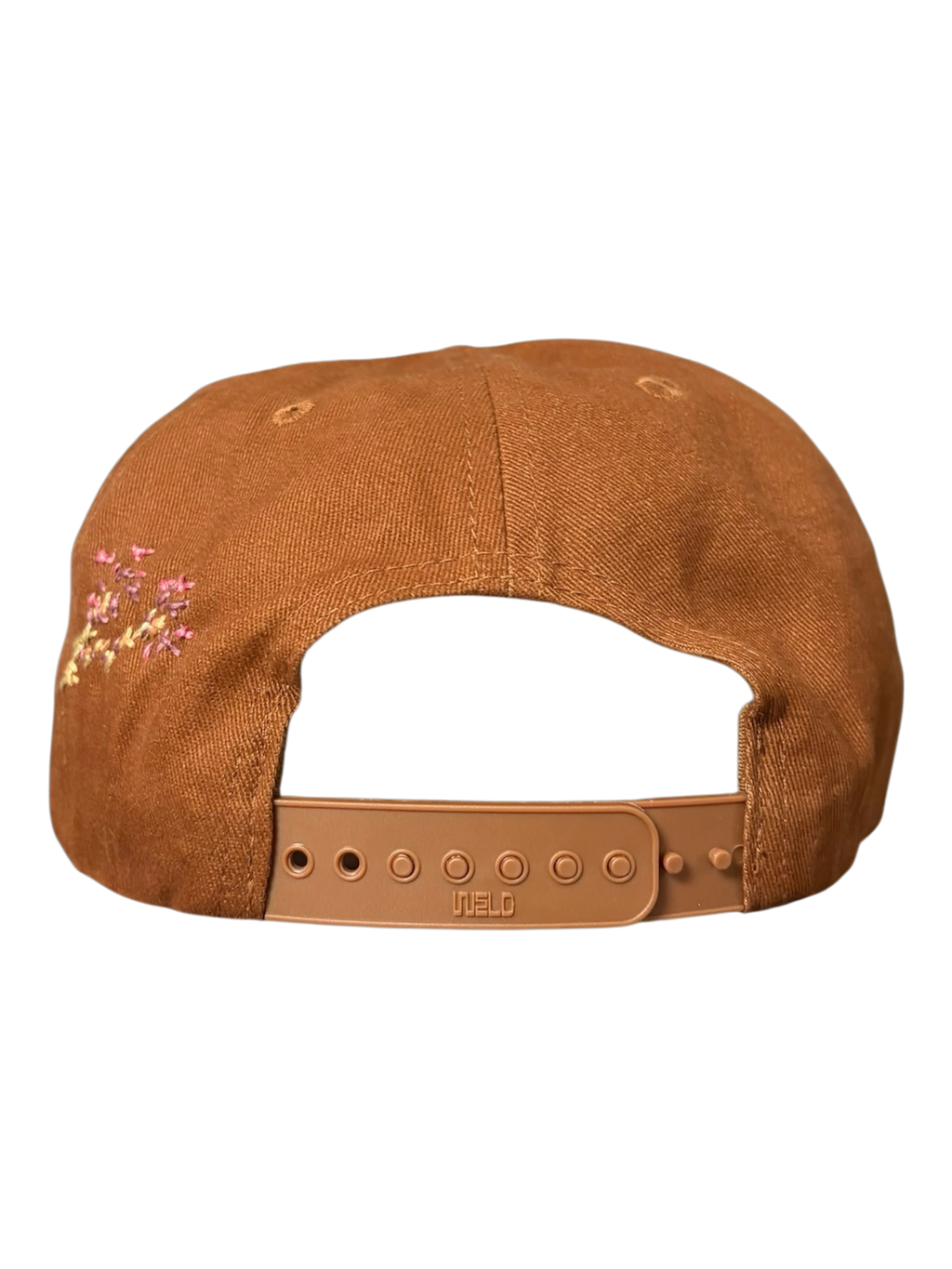 Hand-Stitched Vine Design on Cotton Snapback by JBM • Unisex