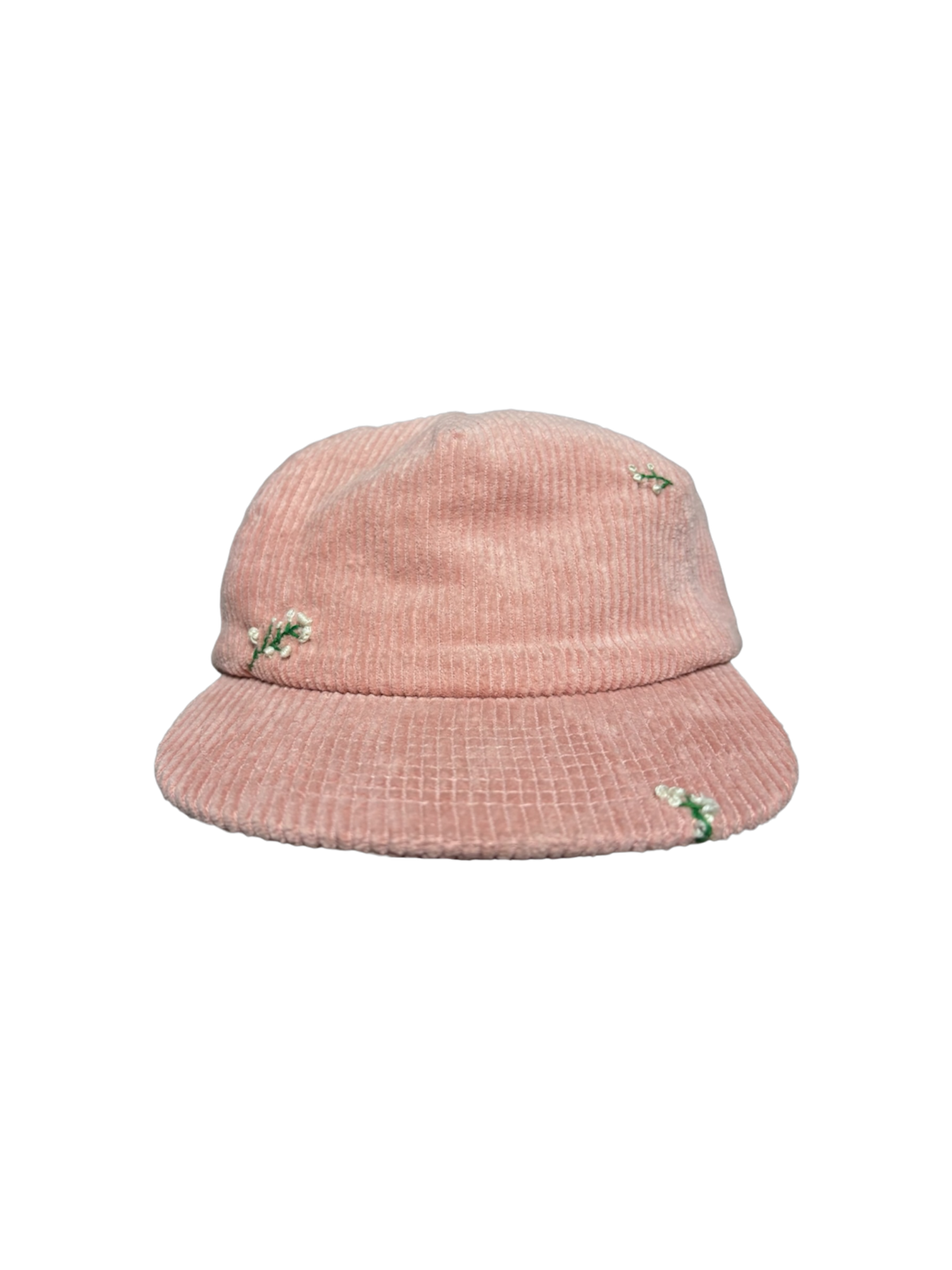 Hand-Stitched Baby’s Breath Flowers on Suede Strapback by JBM • Unisex