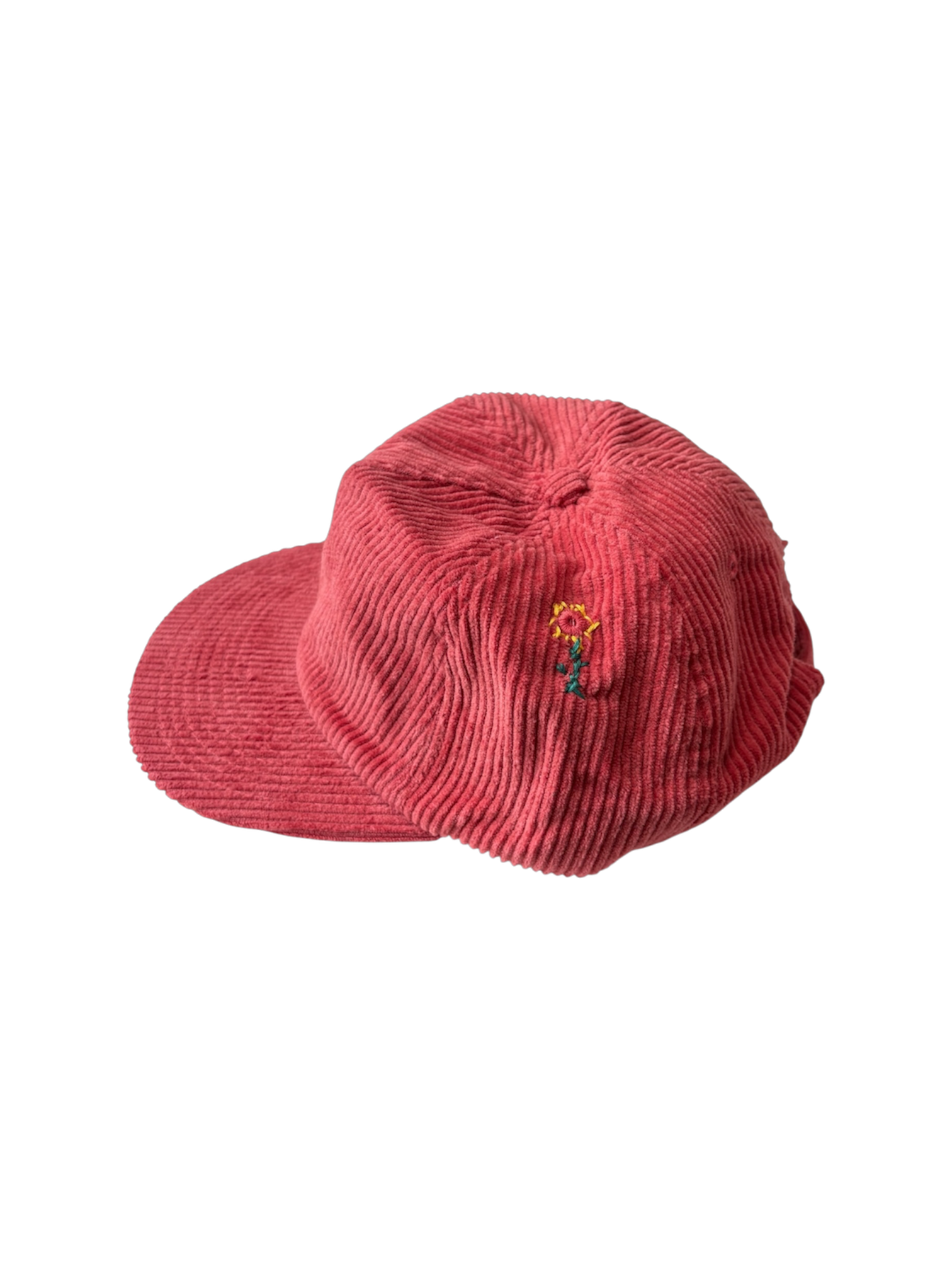 Hand-Stitched Hummingbird & Flower Design on Suede Strapback by JBM • Unisex
