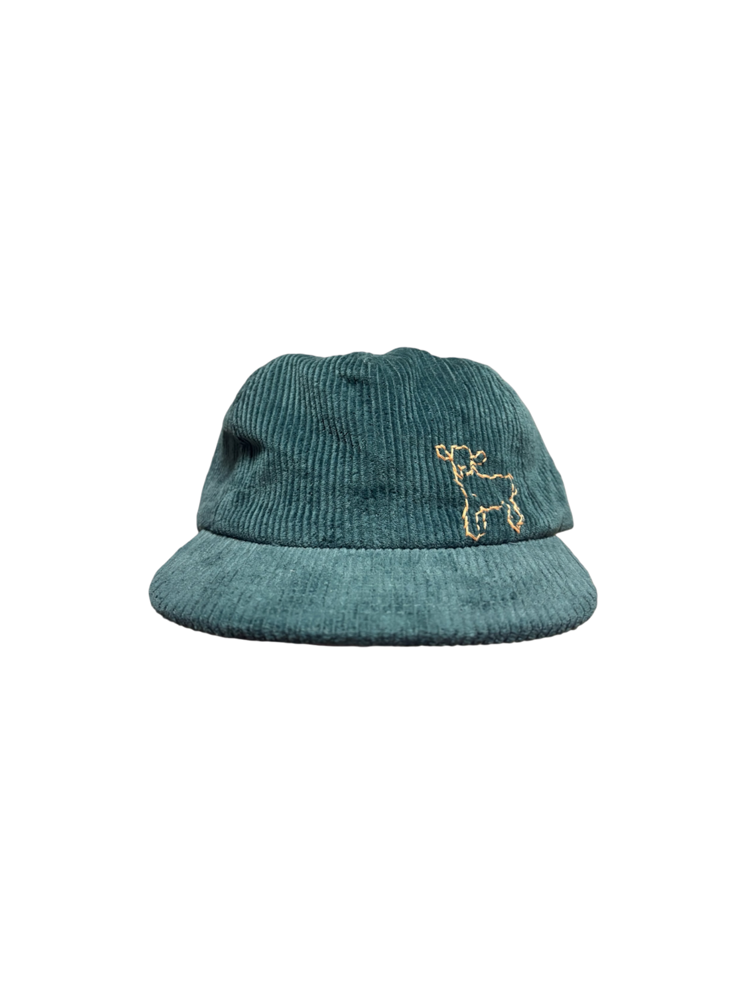 Hand-Stitched Lamb Design on Suede Strapback by JBM • Unisex