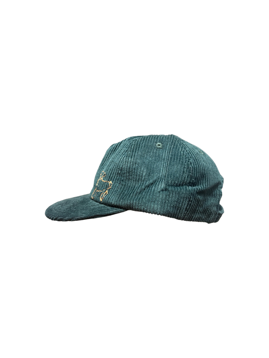 Hand-Stitched Lamb Design on Suede Strapback by JBM • Unisex