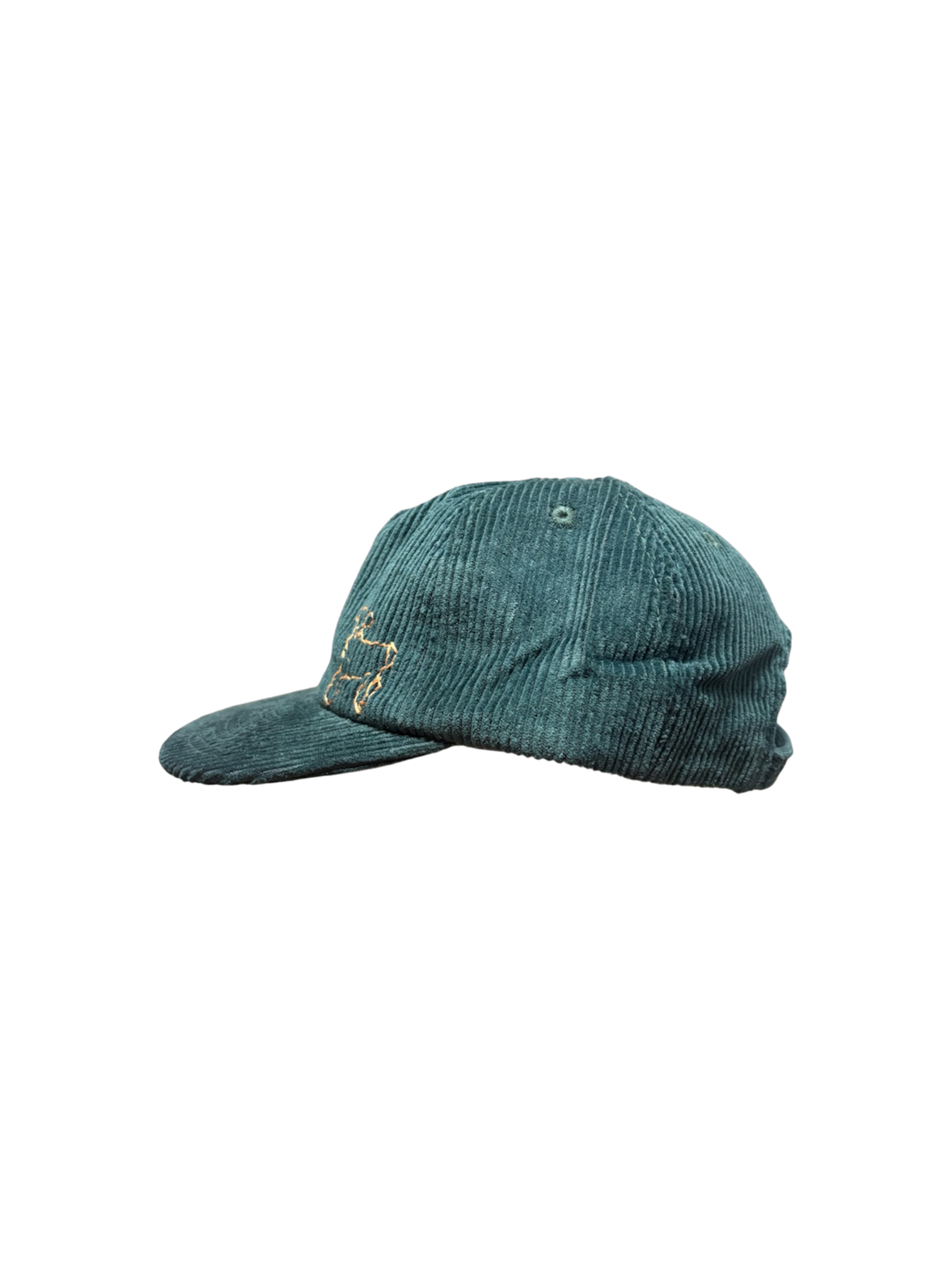 Hand-Stitched Lamb Design on Suede Strapback by JBM • Unisex